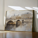 Landscape 414 Canvas Art 60 x 40 cm / Black