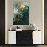Abstract 415 Canvas Art 18" x 24" / 45 x 60 cm / Black