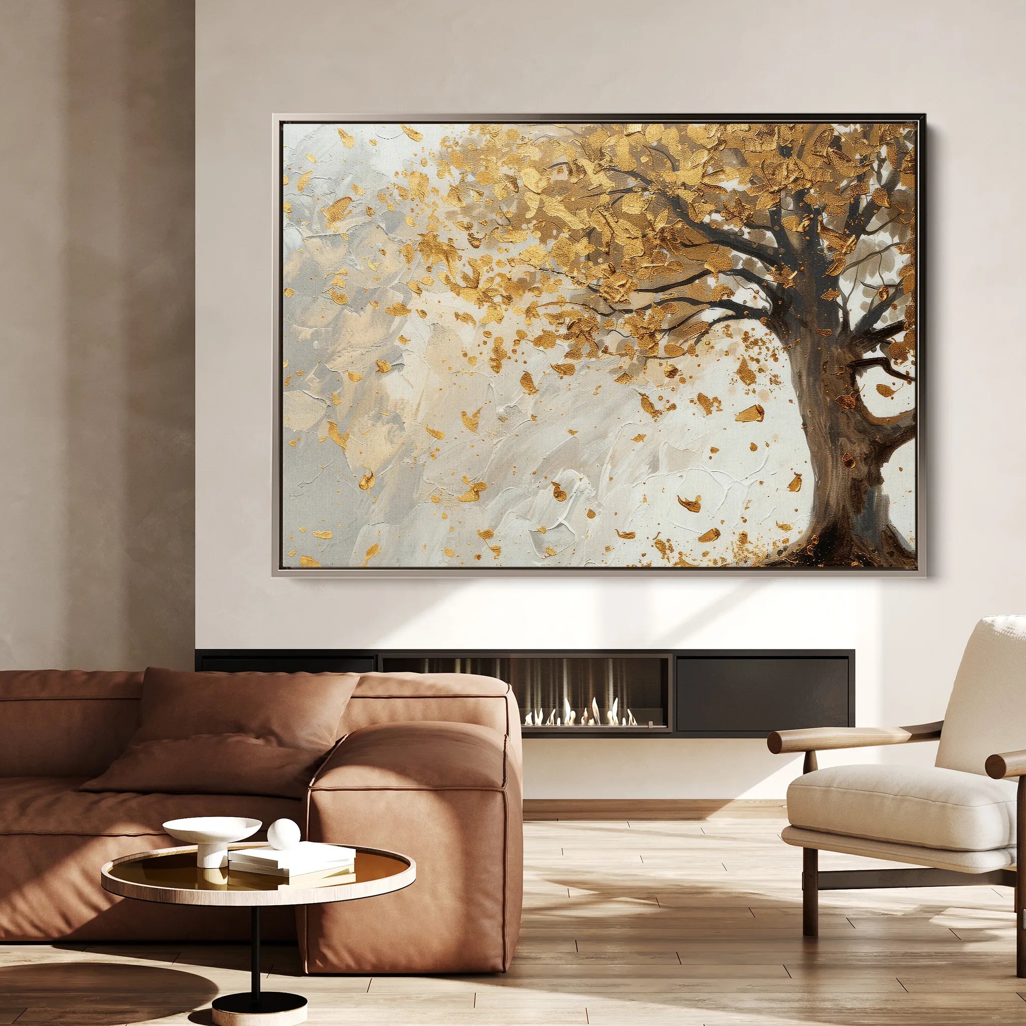 Floral 415 Canvas Art 18" x 24" / 45 x 60 cm / Black