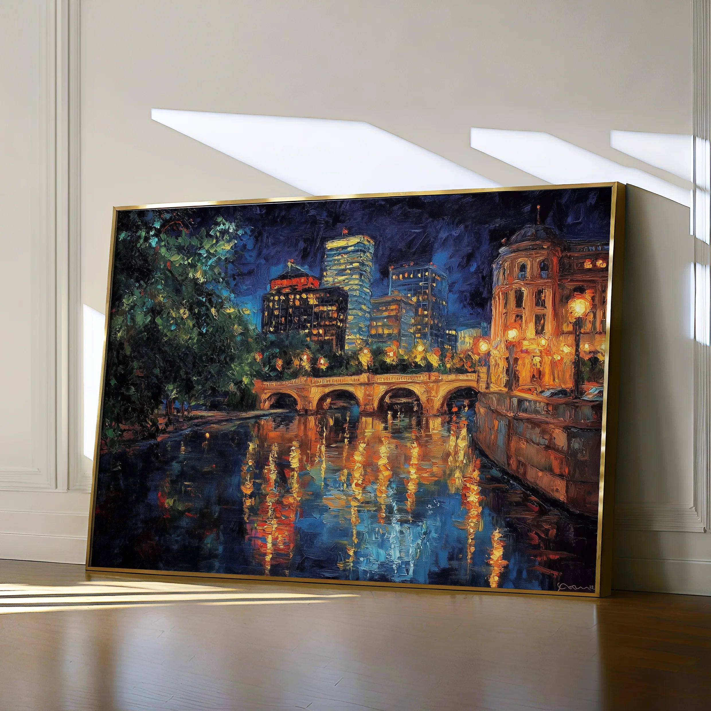 Landscape 415 Canvas Art 18" x 24" / 45 x 60 cm / Black