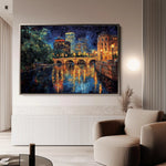 Landscape 415 Canvas Art 60 x 40 cm / Black
