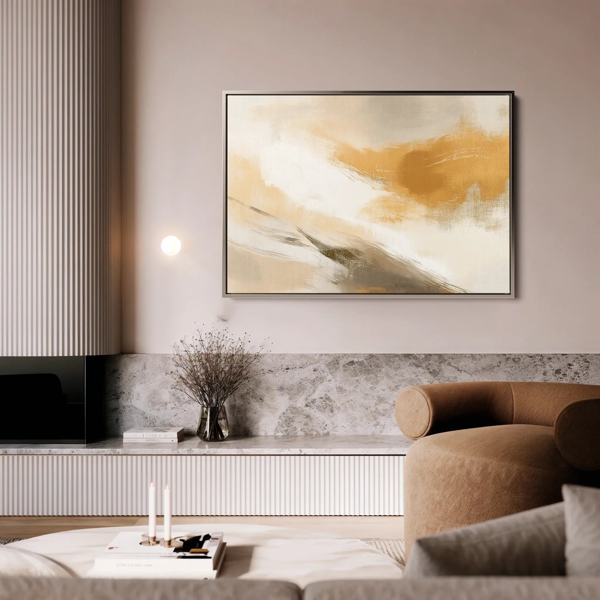 Abstract 416 Canvas Art 18" x 24" / 45 x 60 cm / Black