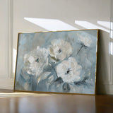 Floral 416 Canvas Art 18" x 24" / 45 x 60 cm / Black