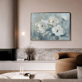 Floral 416 Canvas Art 18" x 24" / 45 x 60 cm / Black