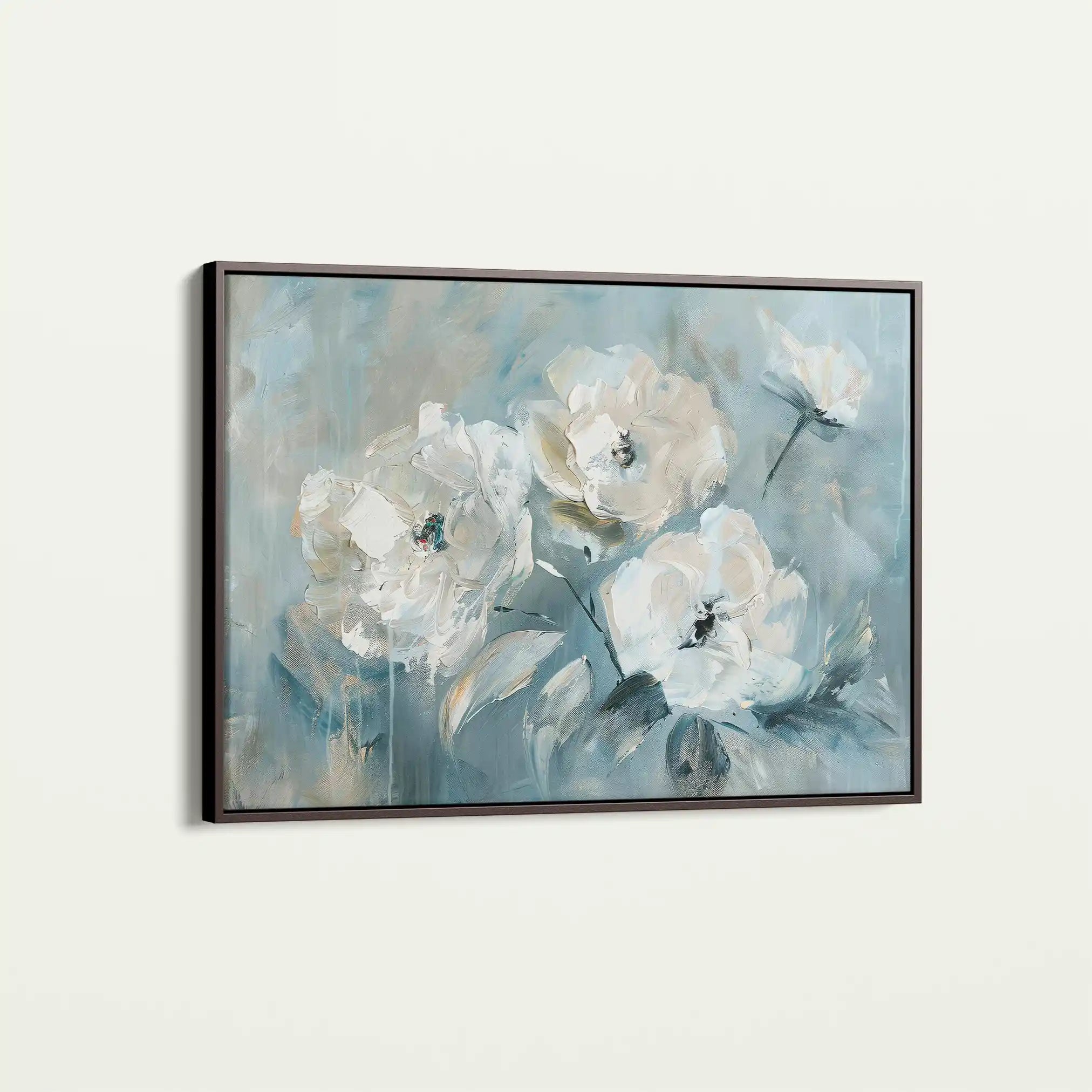 Floral 416 Canvas Art 60 x 40 cm / Black