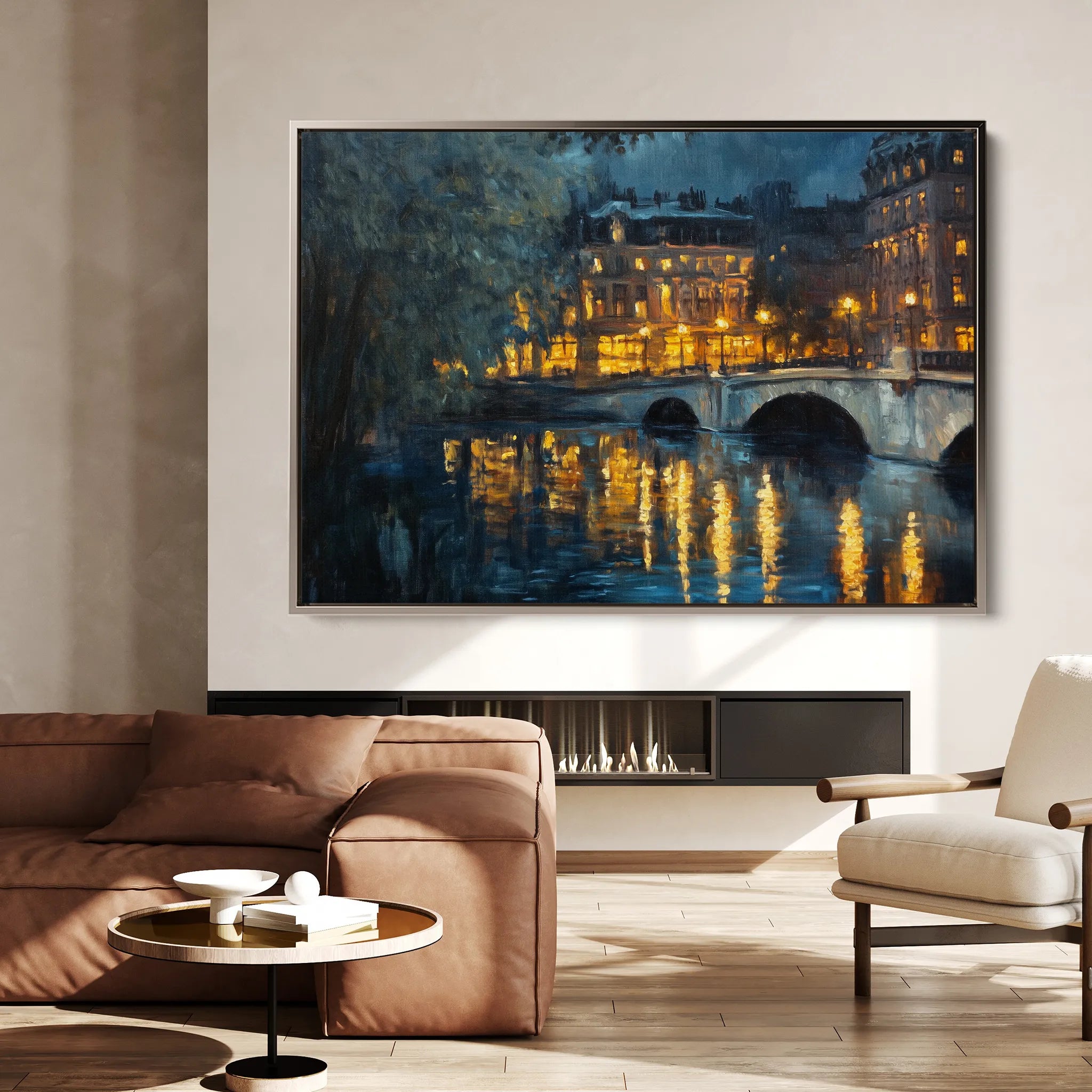 Landscape 416 Canvas Art 18" x 24" / 45 x 60 cm / Black