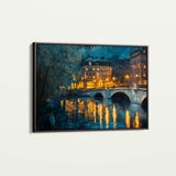 Landscape 416 Canvas Art 18" x 24" / 45 x 60 cm / Black