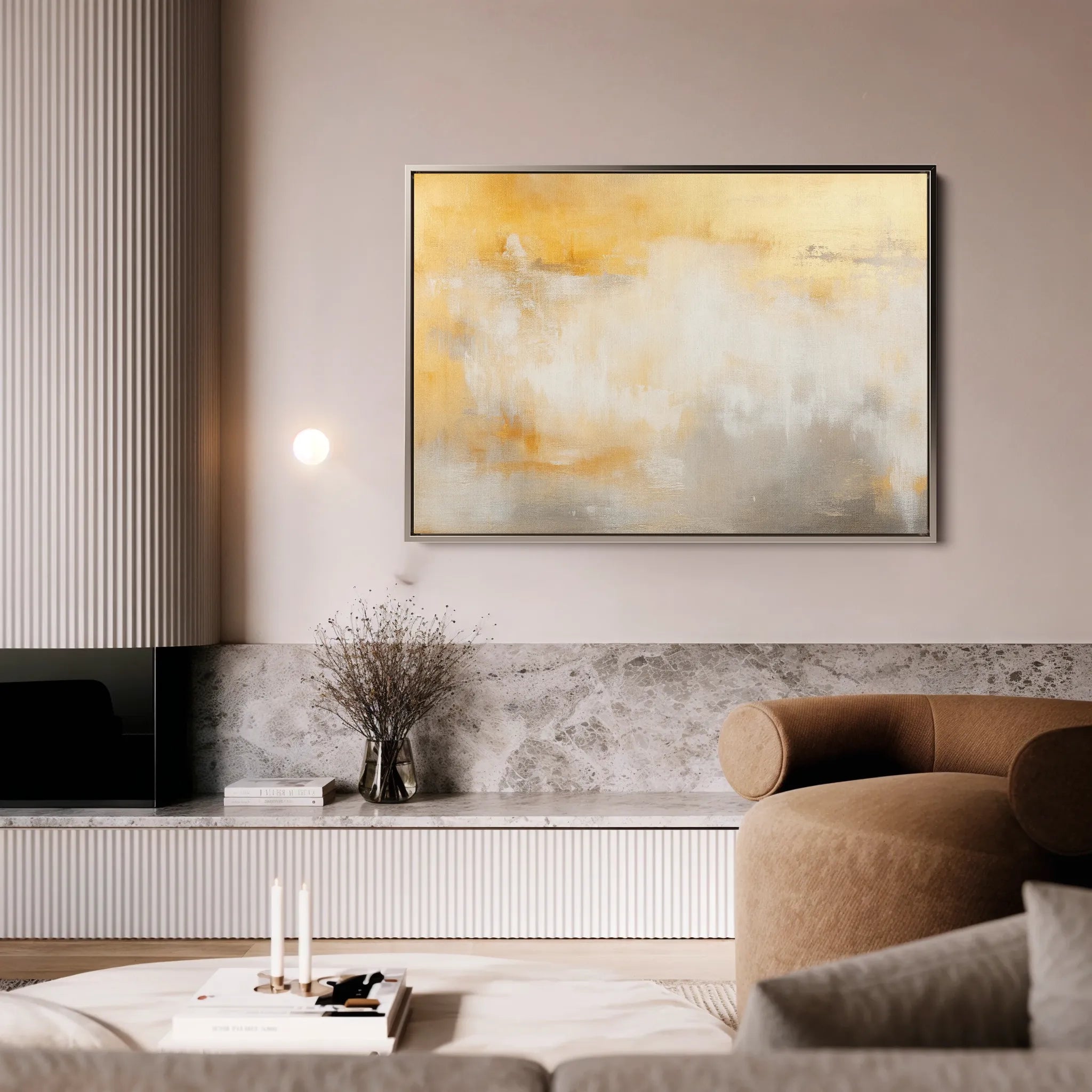 Abstract 417 Canvas Art 18" x 24" / 45 x 60 cm / Black