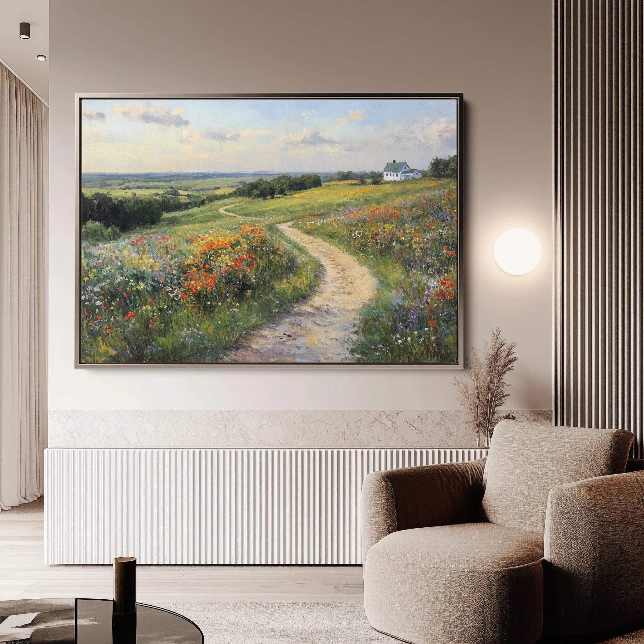 Landscape 417 Canvas Art 18" x 24" / 45 x 60 cm / Black