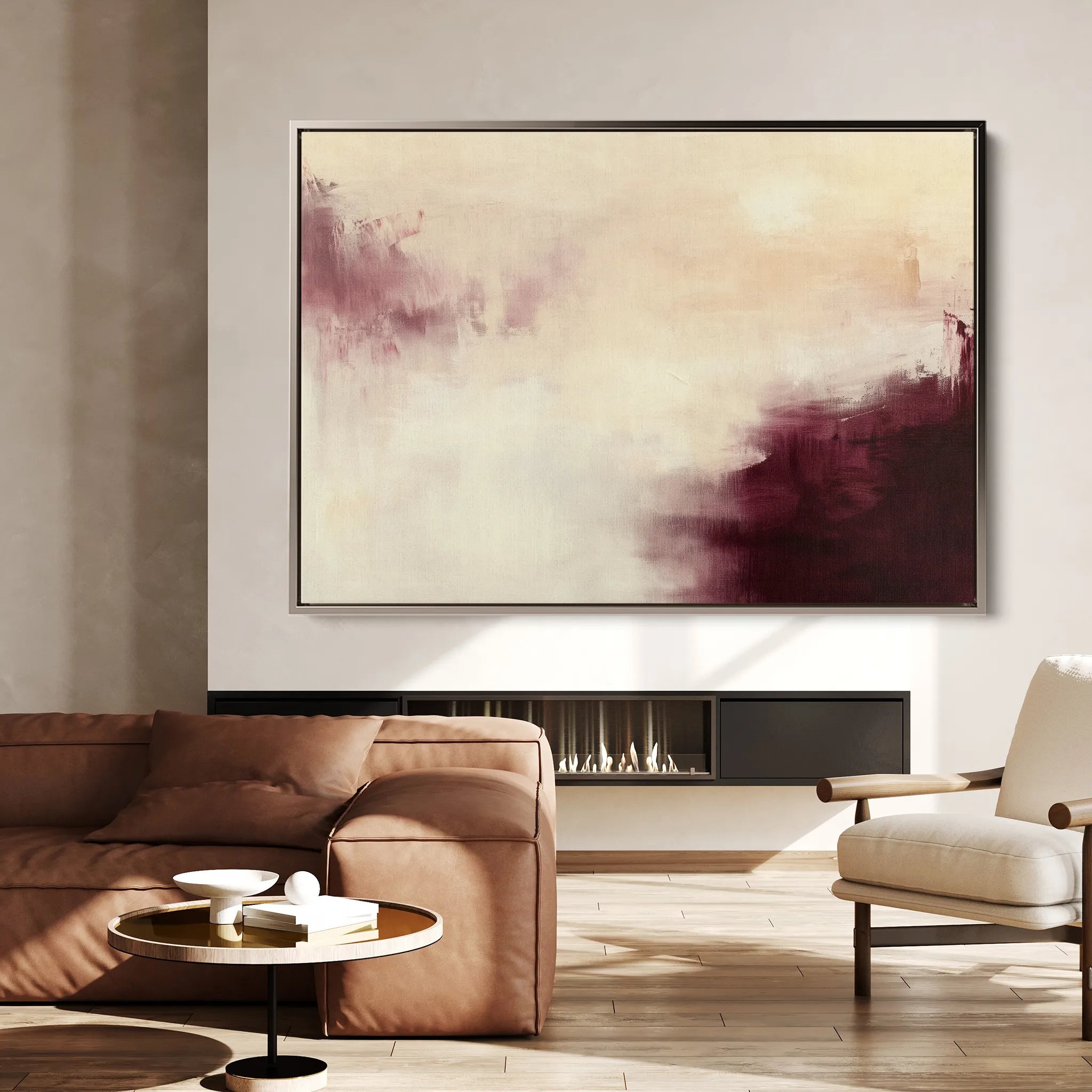Abstract 418 Canvas Art 18" x 24" / 45 x 60 cm / Black