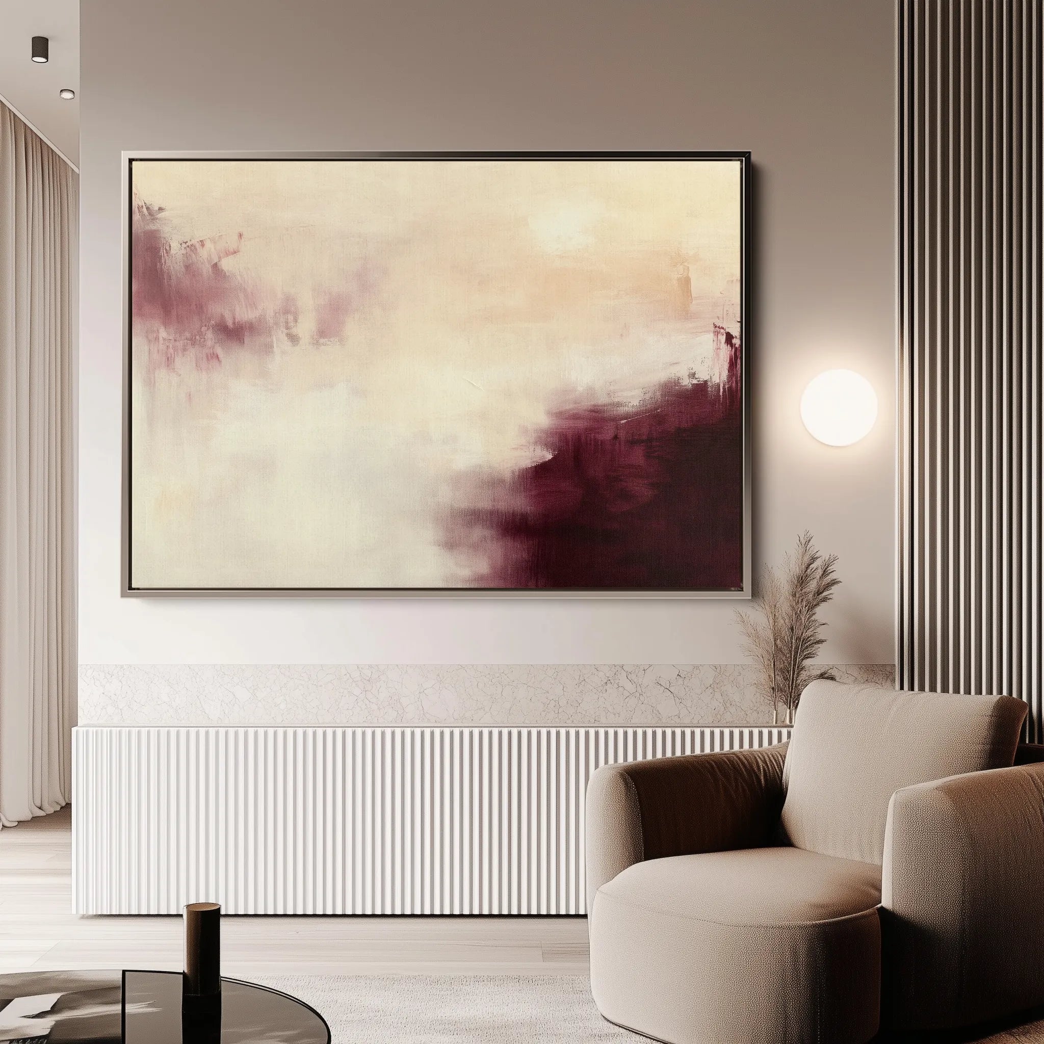 Abstract 418 Canvas Art 18" x 24" / 45 x 60 cm / Black