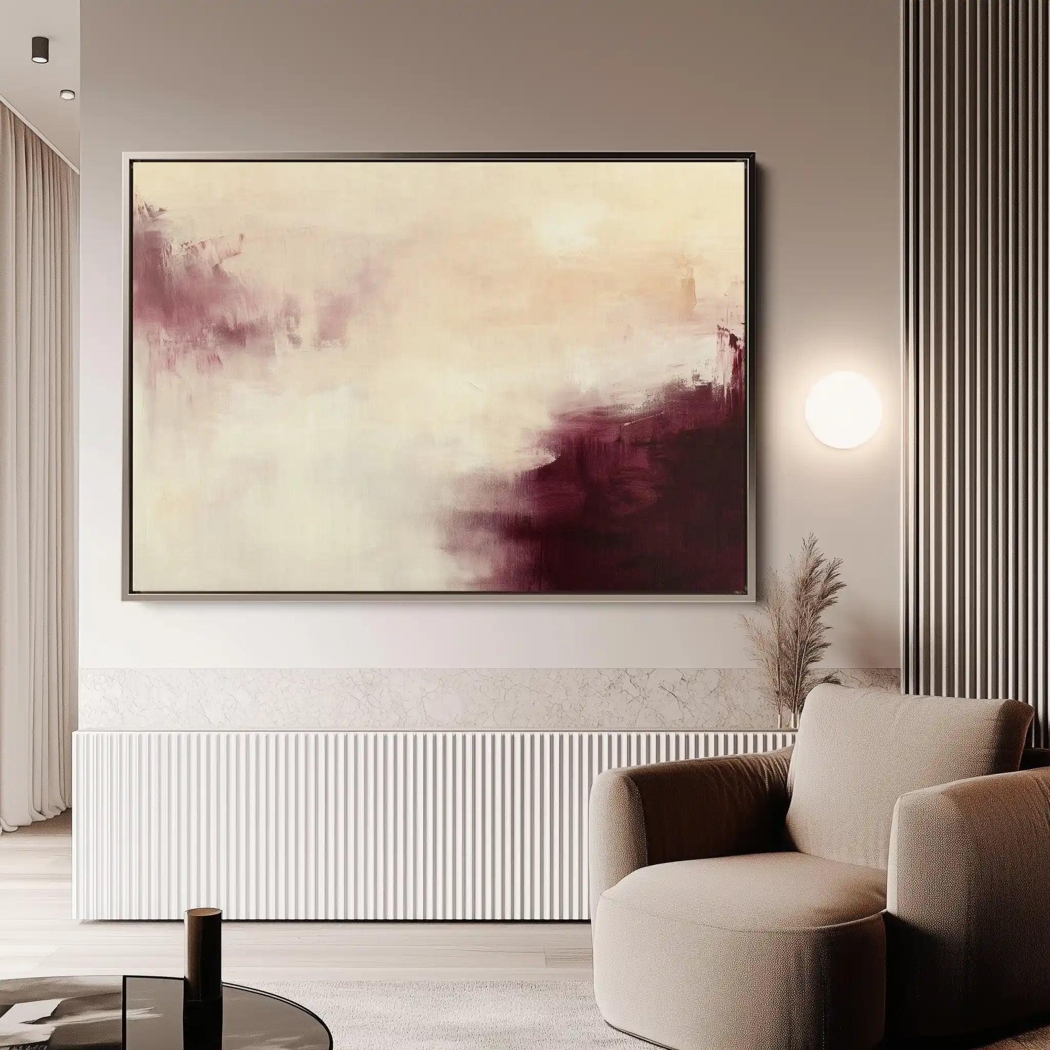 Abstract 418 Canvas Art 60 x 40 cm / Black