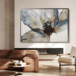 Floral 418 Canvas Art 18" x 24" / 45 x 60 cm / Black