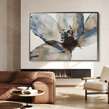 Floral 418 Canvas Art 18" x 24" / 45 x 60 cm / Black