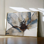 Floral 418 Canvas Art 18" x 24" / 45 x 60 cm / Black
