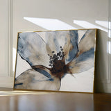 Floral 418 Canvas Art 18" x 24" / 45 x 60 cm / Black
