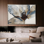 Floral 418 Canvas Art 18" x 24" / 45 x 60 cm / Black
