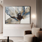 Floral 418 Canvas Art 18" x 24" / 45 x 60 cm / Black