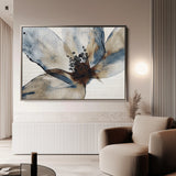 Floral 418 Canvas Art 18" x 24" / 45 x 60 cm / Black