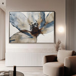 Floral 418 Canvas Art 60 x 40 cm / Black