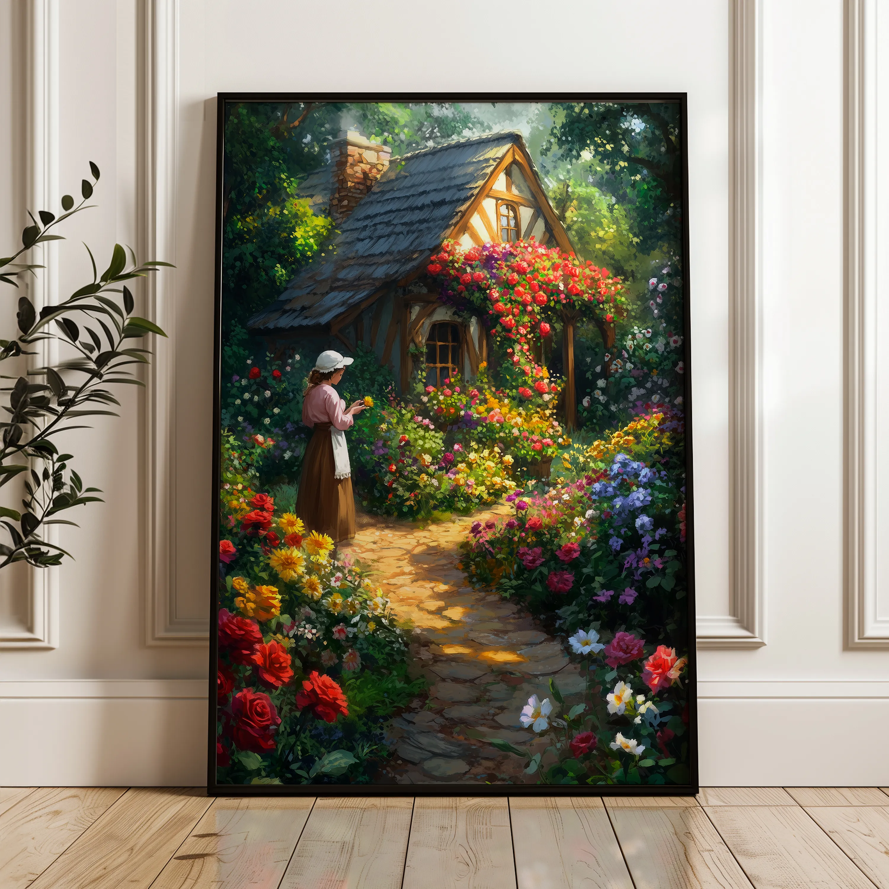 Landscape 418 Canvas Art 18" x 24" / 45 x 60 cm / Black