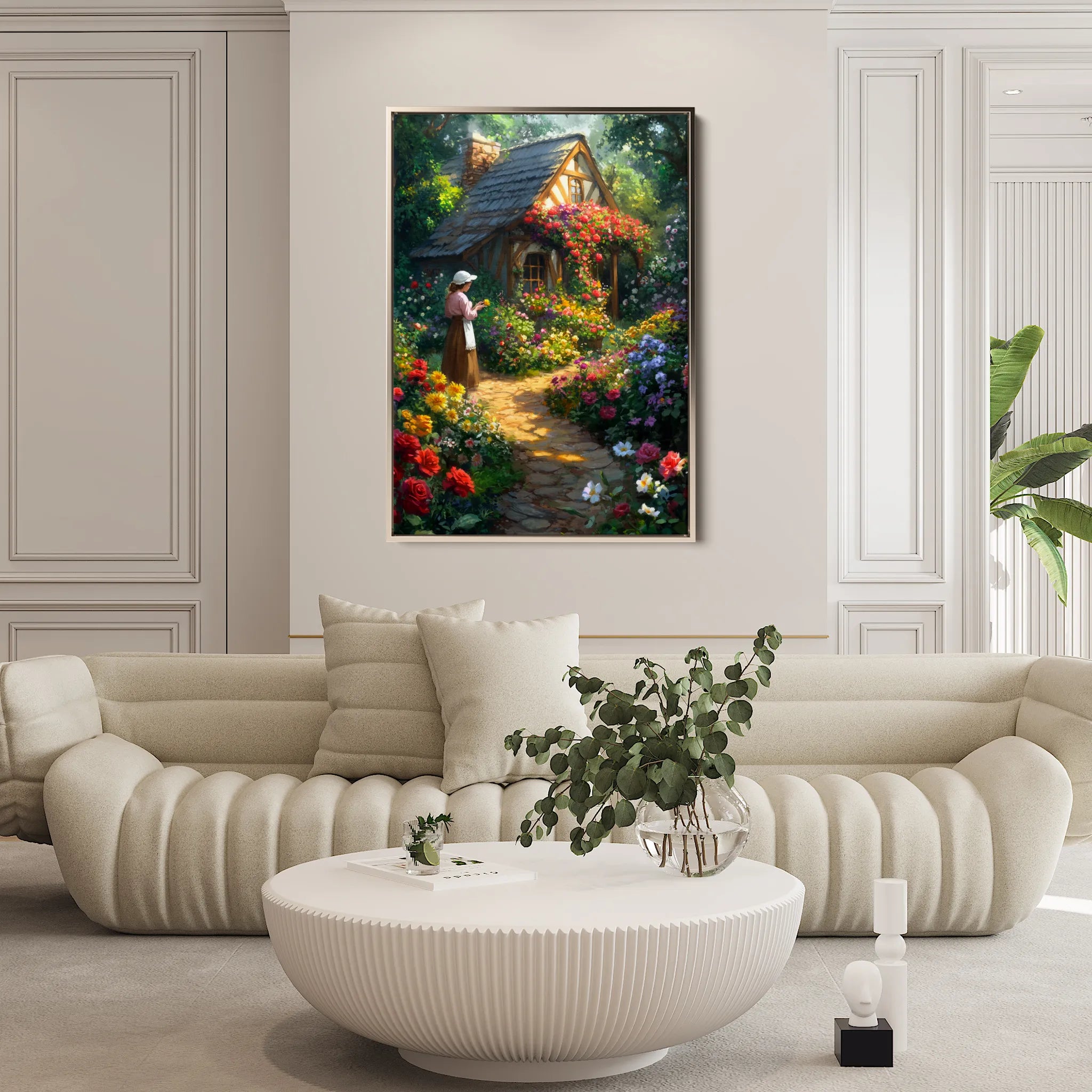 Landscape 418 Canvas Art 18" x 24" / 45 x 60 cm / Black