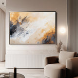 Abstract 419 Canvas Art 18" x 24" / 45 x 60 cm / Black