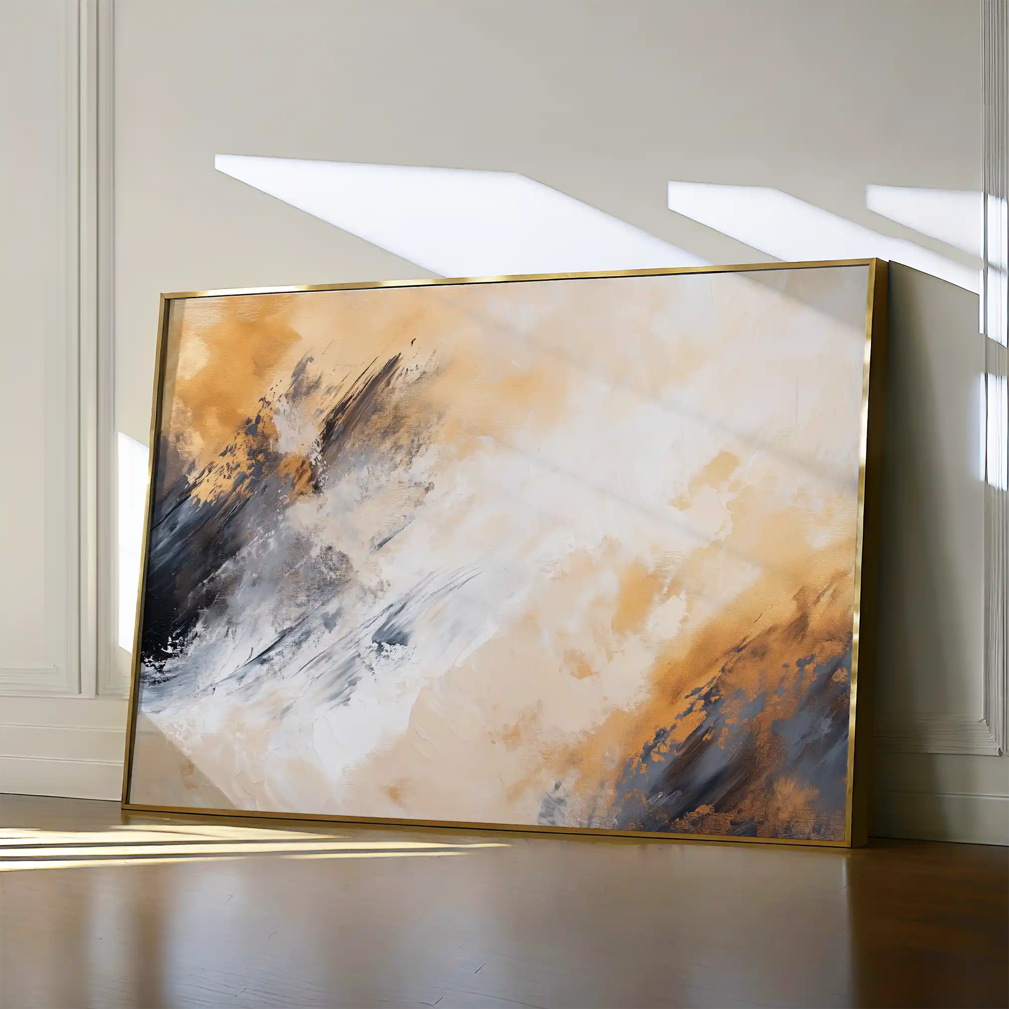 Abstract 419 Canvas Art 18" x 24" / 45 x 60 cm / Black