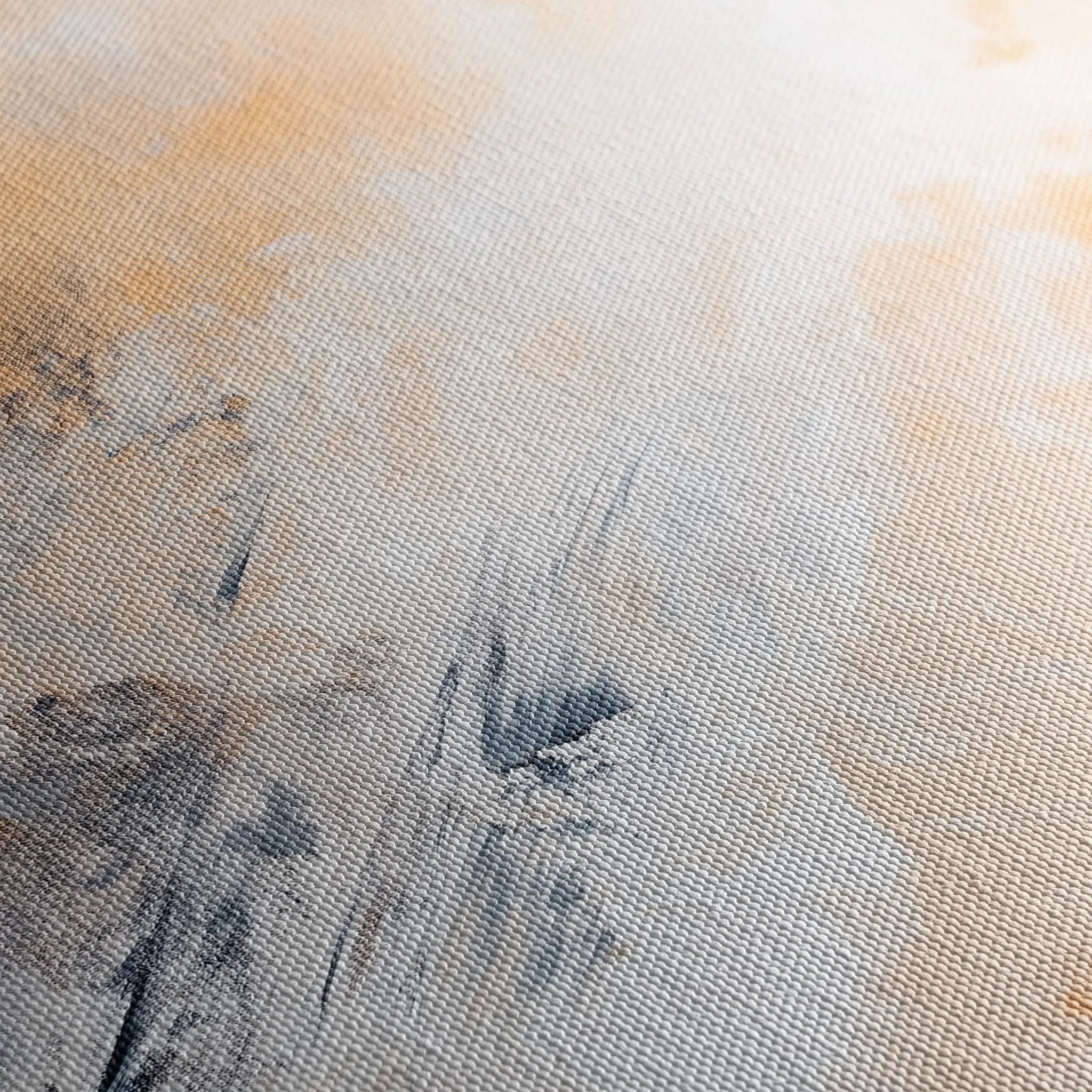 Abstract 419 Canvas Art 18" x 24" / 45 x 60 cm / Black