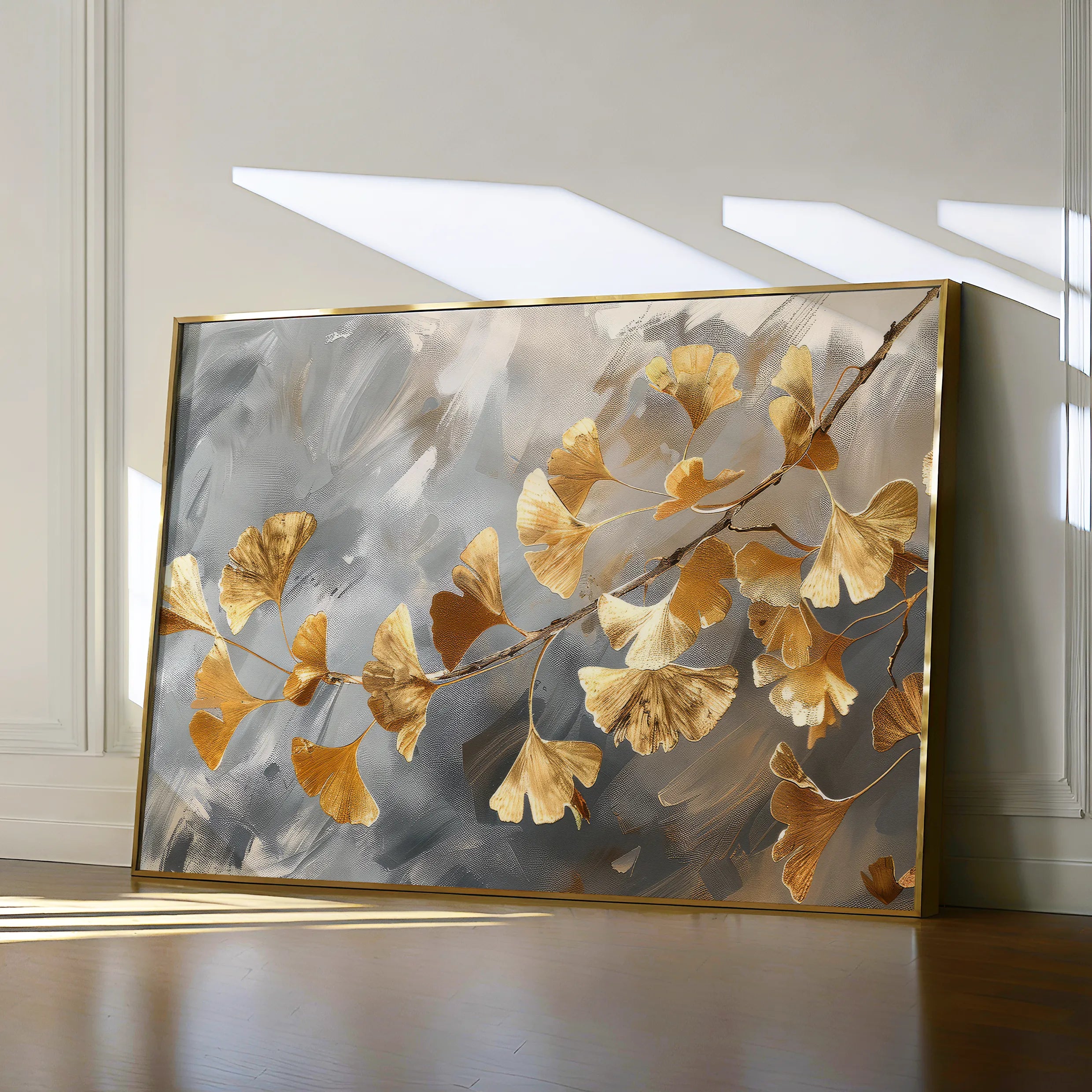 Floral 419 Canvas Art 18" x 24" / 45 x 60 cm / Black