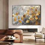 Floral 419 Canvas Art 18" x 24" / 45 x 60 cm / Black