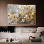 Floral 419 Canvas Art 18" x 24" / 45 x 60 cm / Black