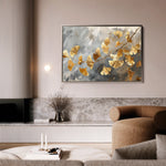 Floral 419 Canvas Art 18" x 24" / 45 x 60 cm / Black