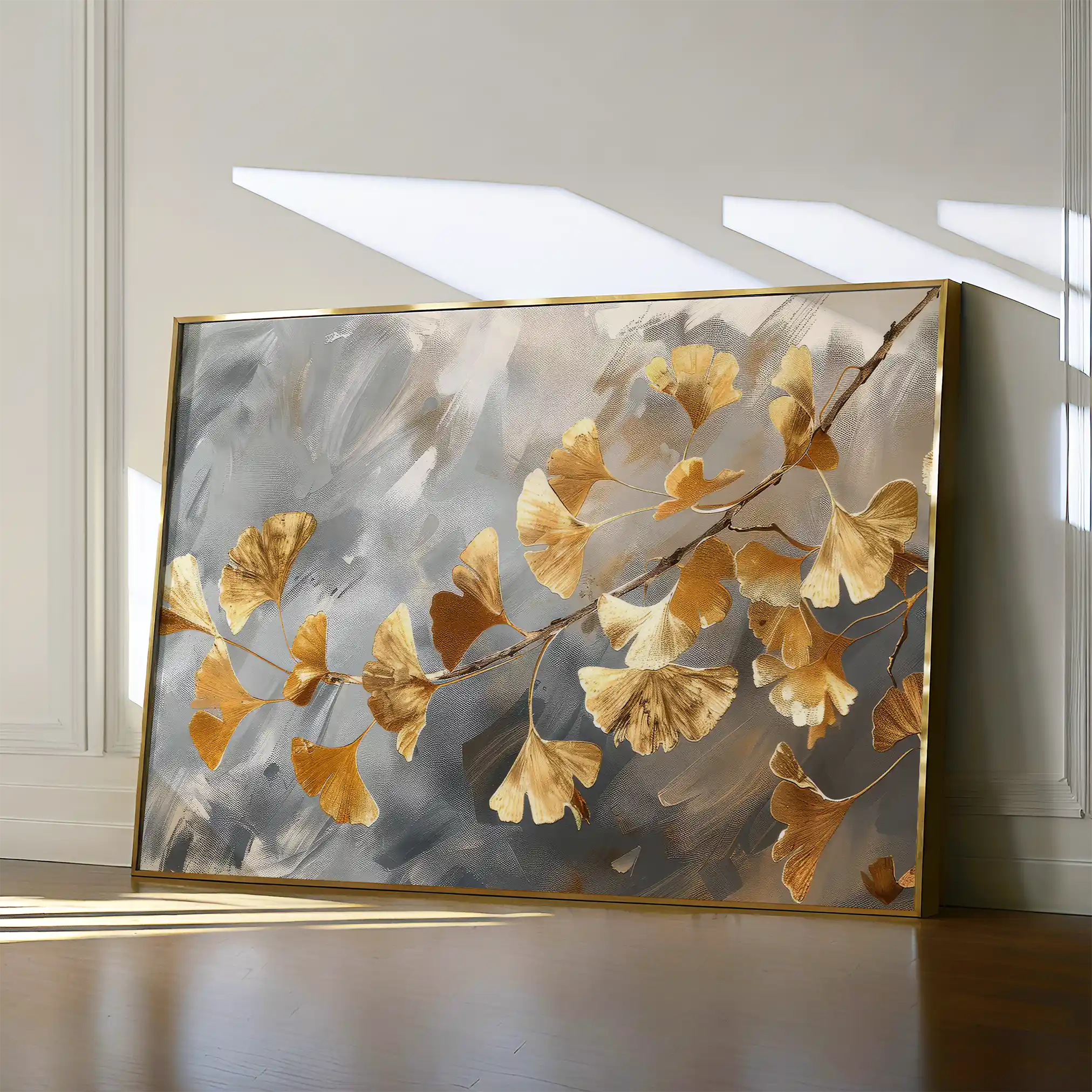 Floral 419 Canvas Art 60 x 40 cm / Black