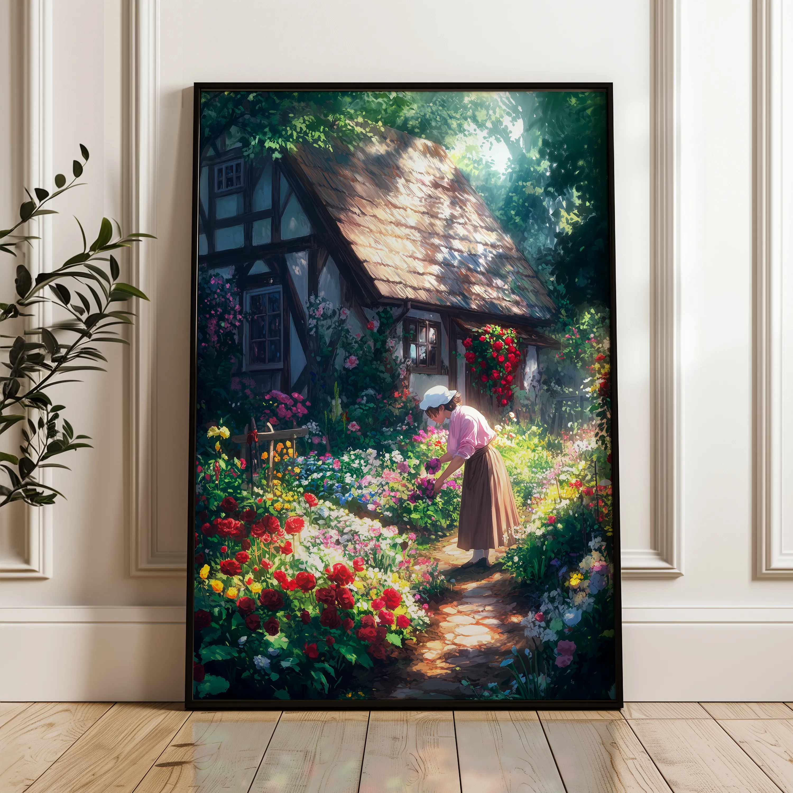 Landscape 419 Canvas Art 18" x 24" / 45 x 60 cm / Black