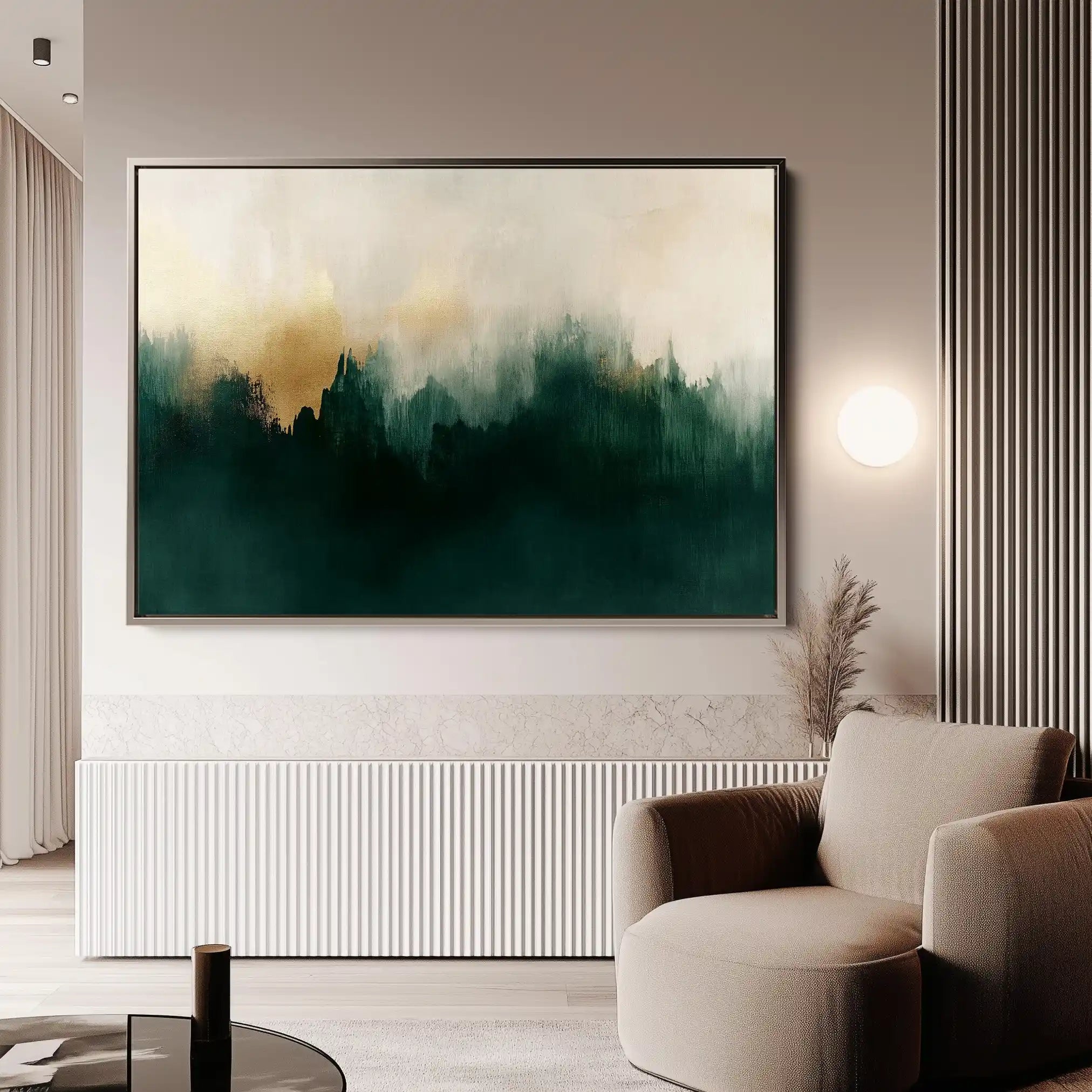 Abstract 420 Canvas Art 60 x 40 cm / Black