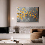 Floral 420 Canvas Art 18" x 24" / 45 x 60 cm / Black
