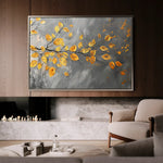 Floral 420 Canvas Art 60 x 40 cm / Black