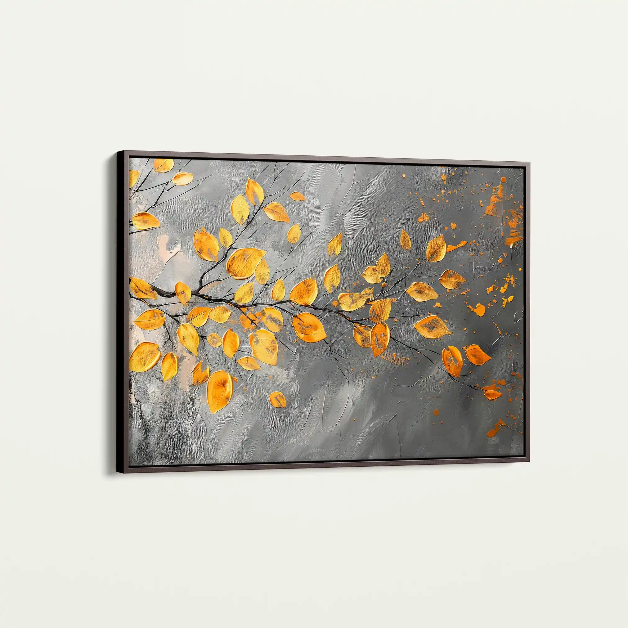 Floral 420 Canvas Art 60 x 40 cm / Black