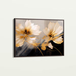 Floral 421 Canvas Art 18" x 24" / 45 x 60 cm / Black