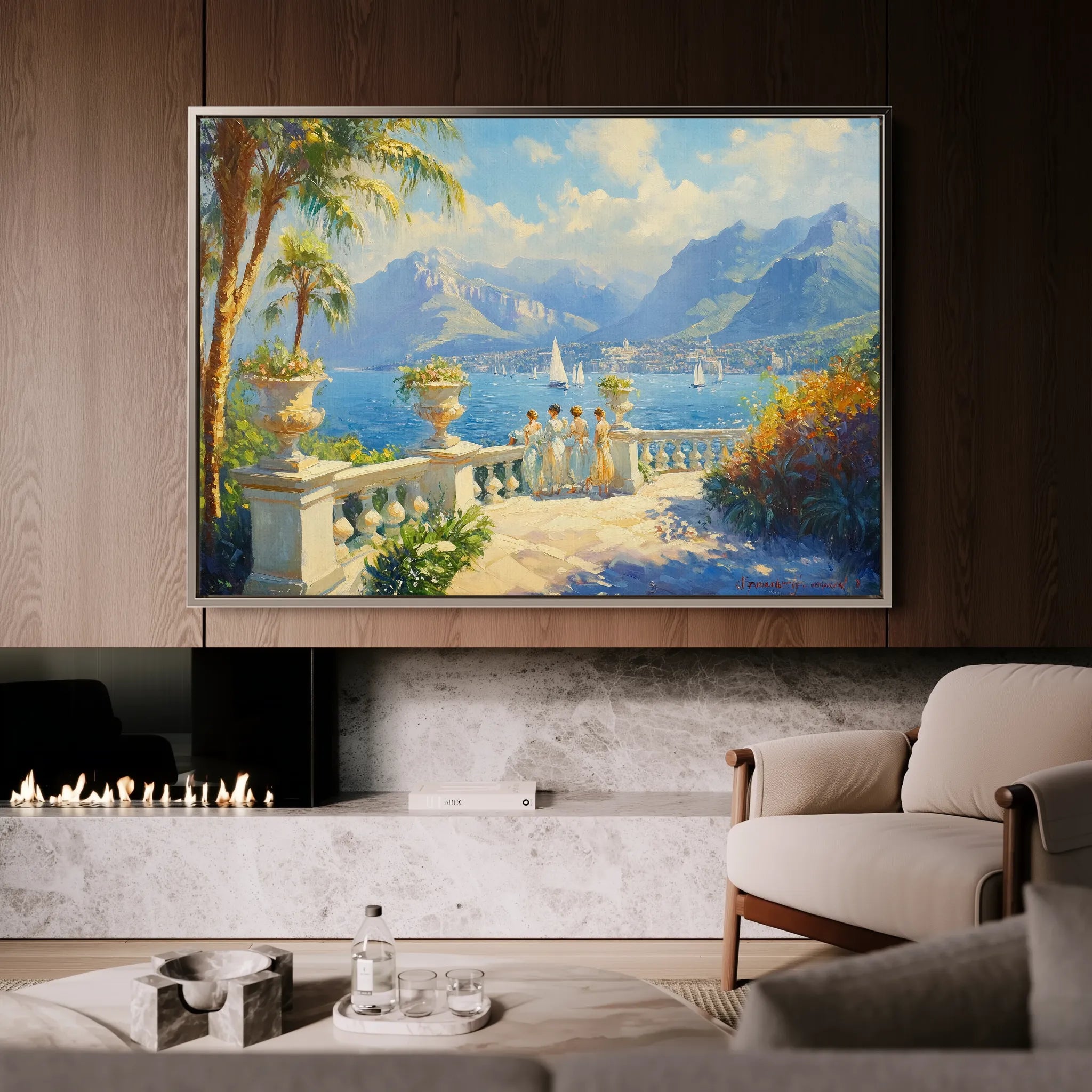Landscape 421 Canvas Art 18" x 24" / 45 x 60 cm / Black