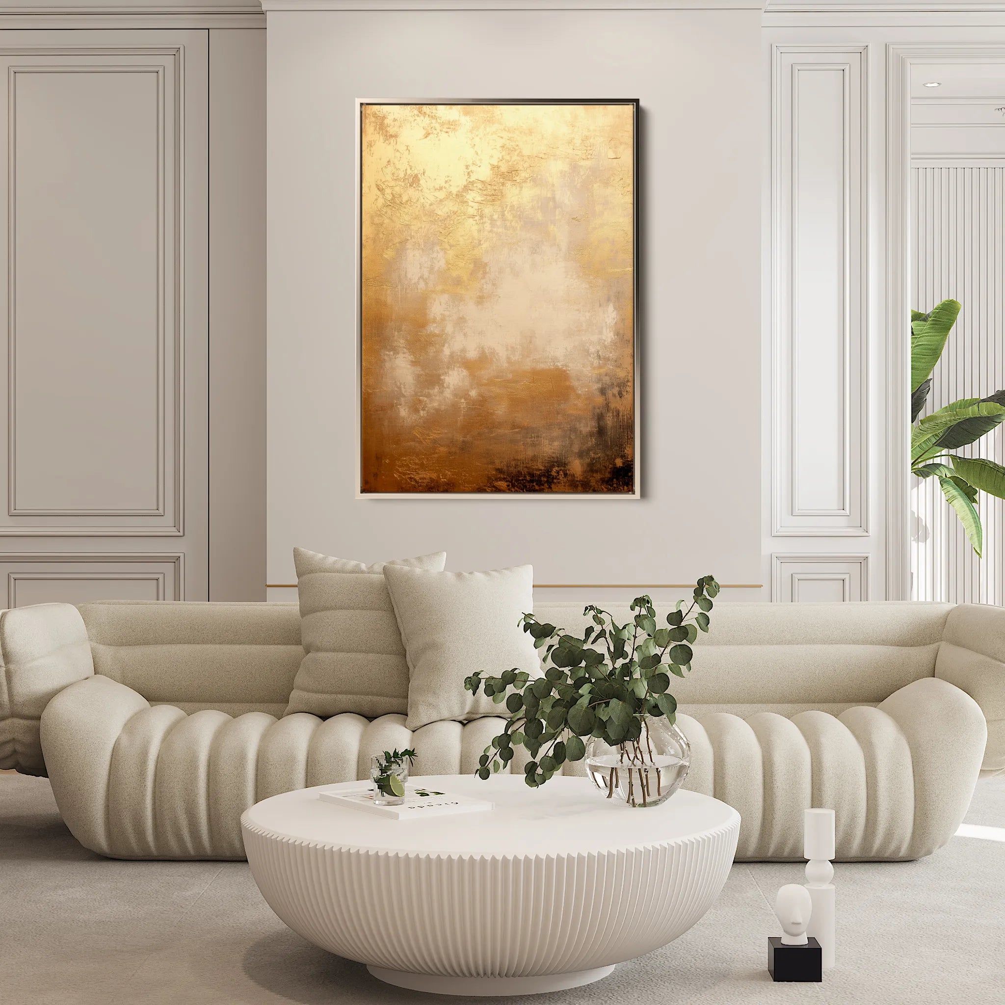 Abstract 422 Canvas Art 18" x 24" / 45 x 60 cm / Black