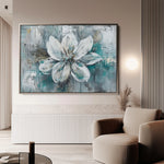 Floral 422 Canvas Art 18" x 24" / 45 x 60 cm / Black