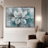 Floral 422 Canvas Art 18" x 24" / 45 x 60 cm / Black