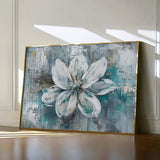 Floral 422 Canvas Art 18" x 24" / 45 x 60 cm / Black