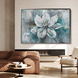 Floral 422 Canvas Art 18" x 24" / 45 x 60 cm / Black