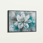 Floral 422 Canvas Art 18" x 24" / 45 x 60 cm / Black