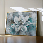 Floral 422 Canvas Art 60 x 40 cm / Black