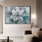 Floral 422 Canvas Art 60 x 40 cm / Black
