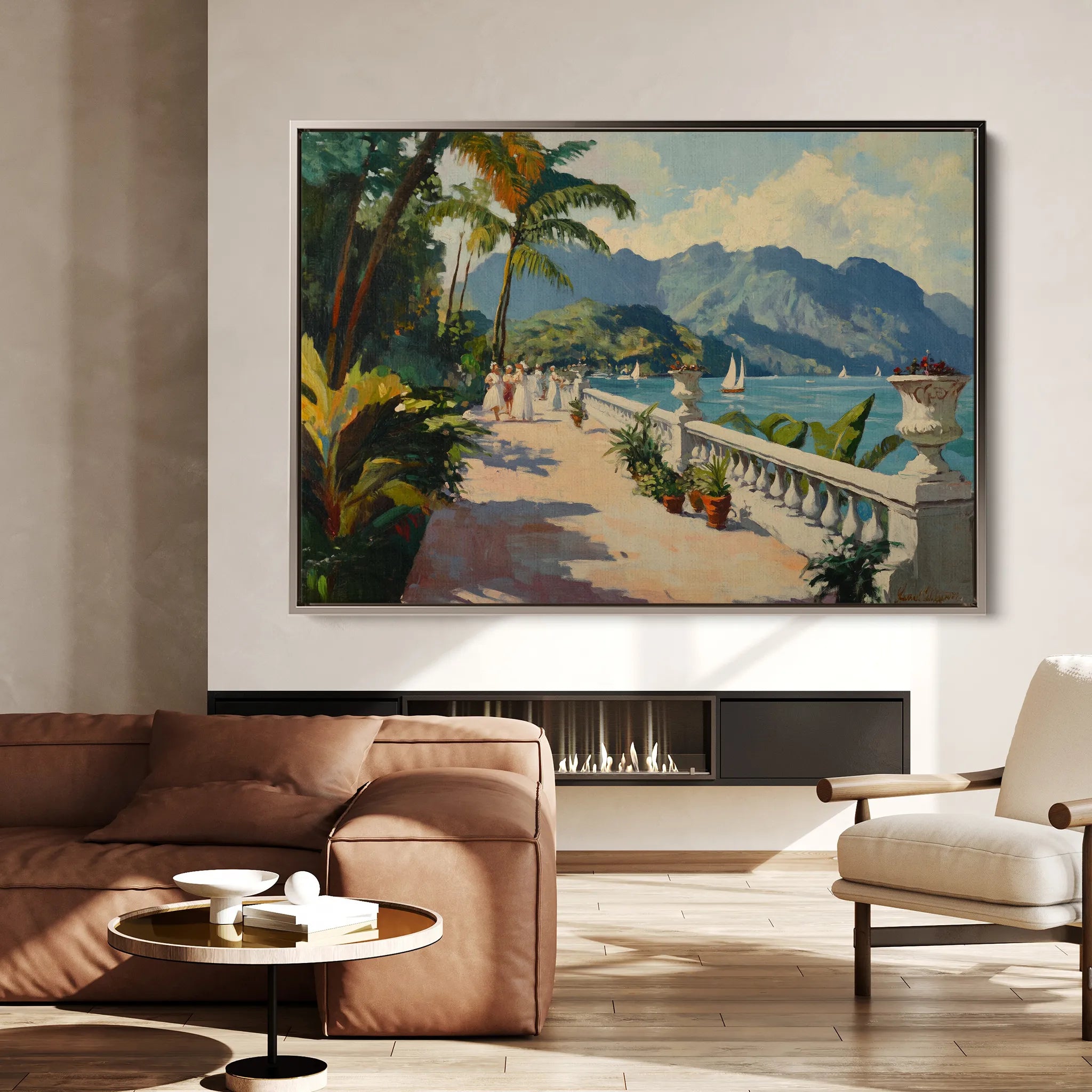 Landscape 422 Canvas Art 18" x 24" / 45 x 60 cm / Black
